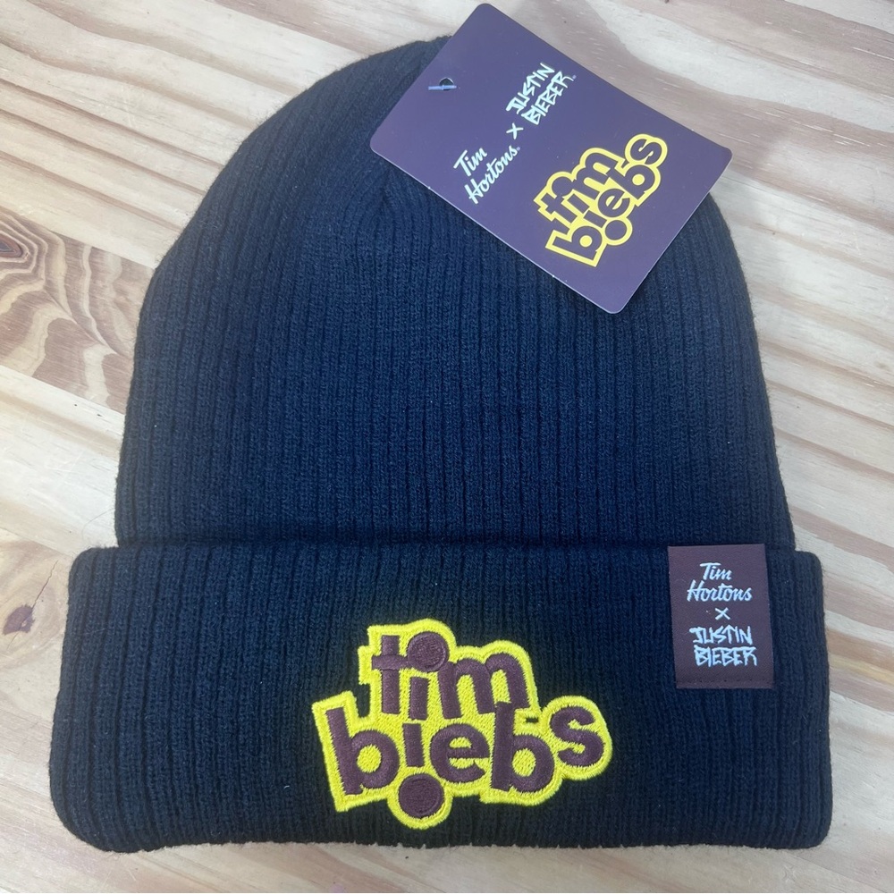 Tim Hortons x Justin Bieber tim biebs knit beanie NWT